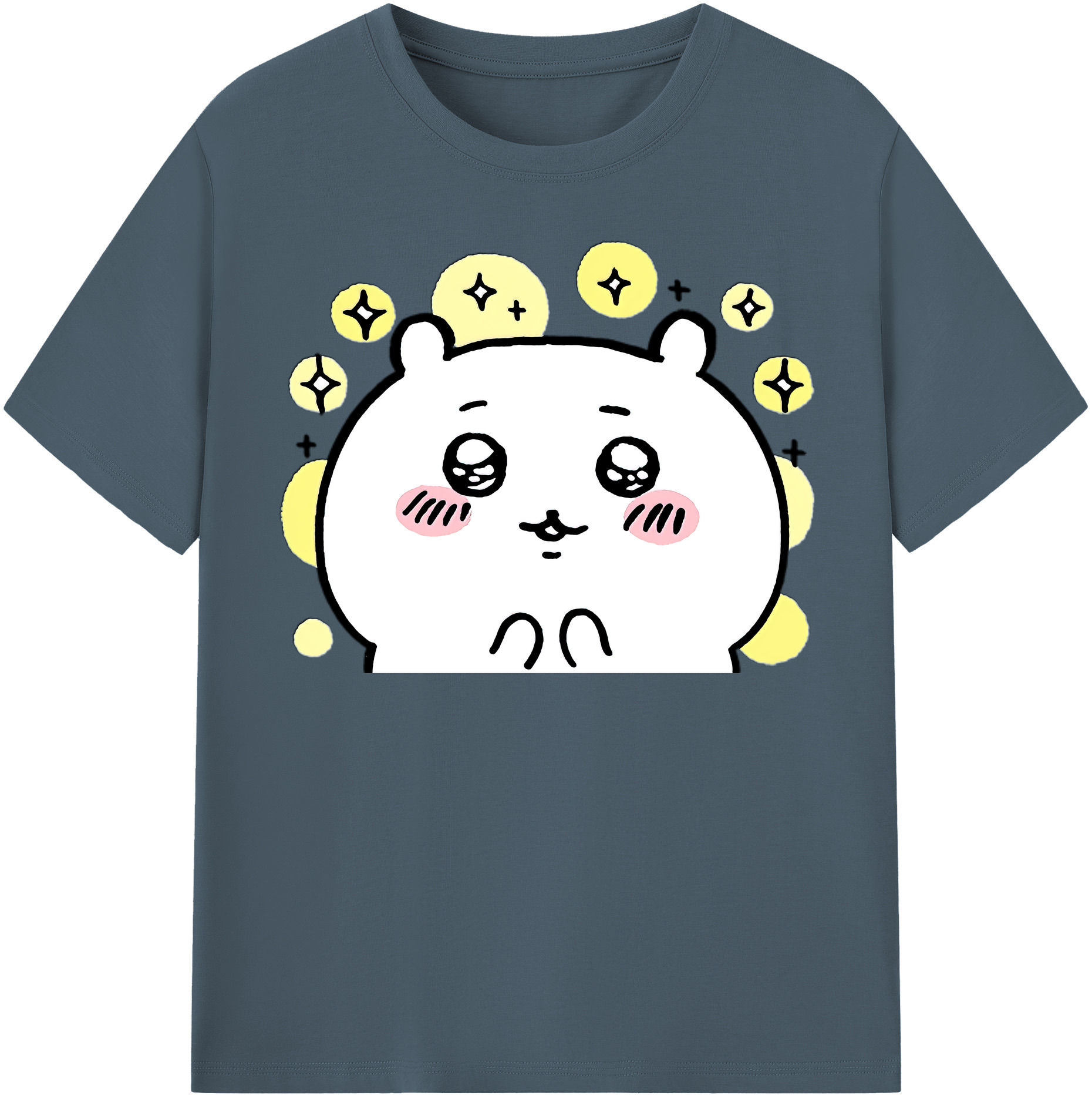 （画像用） ちいかわ ちいかわ Chii-kawa chiikawa 綿100％半袖Tシャツ（フロントプリント）